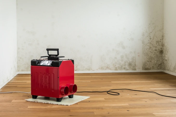 Une machine à moudre professionnelle pour la rénovation du parquet. Thème industriel